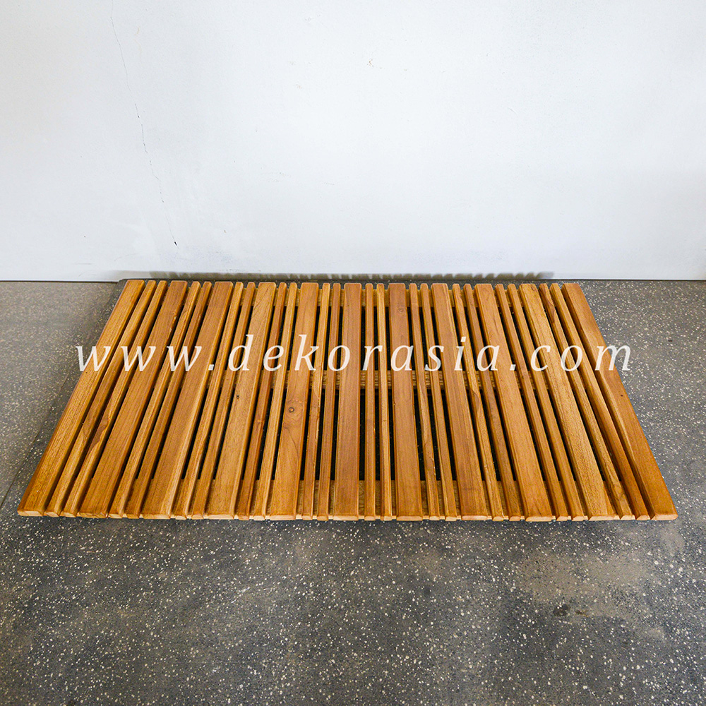 Teak Shower Mat - The House of Teak Shower Mat, Teak Bath and Shower Mats, Wooden Shower Mat - Cascade